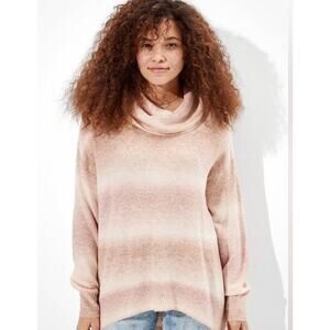 American Eagle Women's Oversized Dreamspun Funnel Neck Sweater Size Small